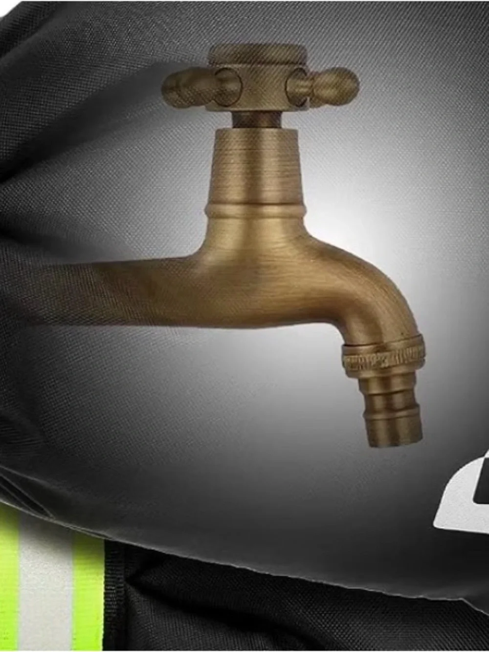 1 Black and Neon Green Faucet Cover - Protective Outdoor Insulation